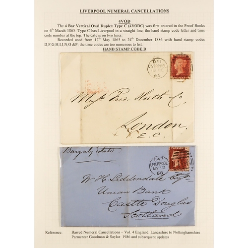 1371 - GB.QUEEN VICTORIA LIVERPOOL POSTAL HISTORY. A well-collected and beautifully displayed collection wr... 