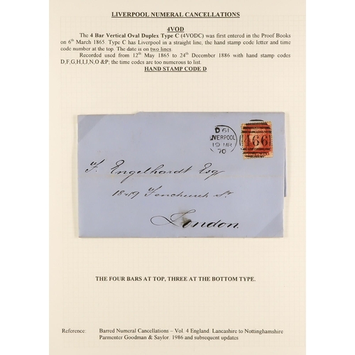 1371 - GB.QUEEN VICTORIA LIVERPOOL POSTAL HISTORY. A well-collected and beautifully displayed collection wr... 