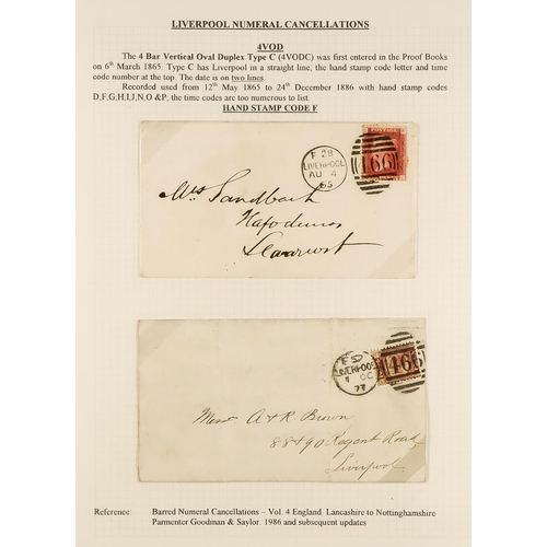 1371 - GB.QUEEN VICTORIA LIVERPOOL POSTAL HISTORY. A well-collected and beautifully displayed collection wr... 