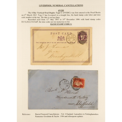 1371 - GB.QUEEN VICTORIA LIVERPOOL POSTAL HISTORY. A well-collected and beautifully displayed collection wr... 