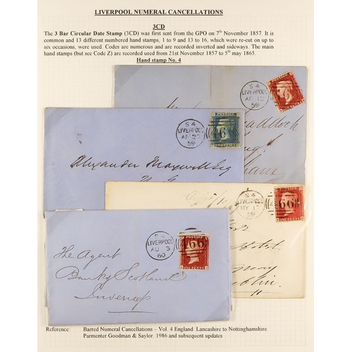 1371 - GB.QUEEN VICTORIA LIVERPOOL POSTAL HISTORY. A well-collected and beautifully displayed collection wr... 