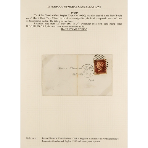 1371 - GB.QUEEN VICTORIA LIVERPOOL POSTAL HISTORY. A well-collected and beautifully displayed collection wr... 