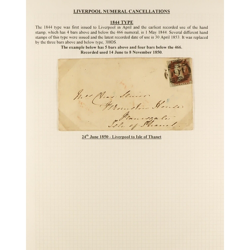 1371 - GB.QUEEN VICTORIA LIVERPOOL POSTAL HISTORY. A well-collected and beautifully displayed collection wr... 