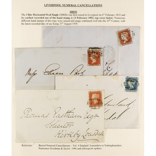 1371 - GB.QUEEN VICTORIA LIVERPOOL POSTAL HISTORY. A well-collected and beautifully displayed collection wr... 