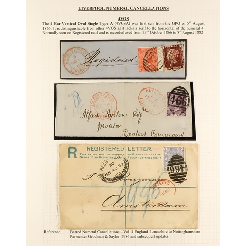 1371 - GB.QUEEN VICTORIA LIVERPOOL POSTAL HISTORY. A well-collected and beautifully displayed collection wr... 