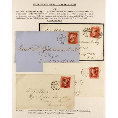 1371 - GB.QUEEN VICTORIA LIVERPOOL POSTAL HISTORY. A well-collected and beautifully displayed collection wr... 