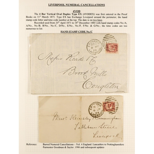 1371 - GB.QUEEN VICTORIA LIVERPOOL POSTAL HISTORY. A well-collected and beautifully displayed collection wr... 