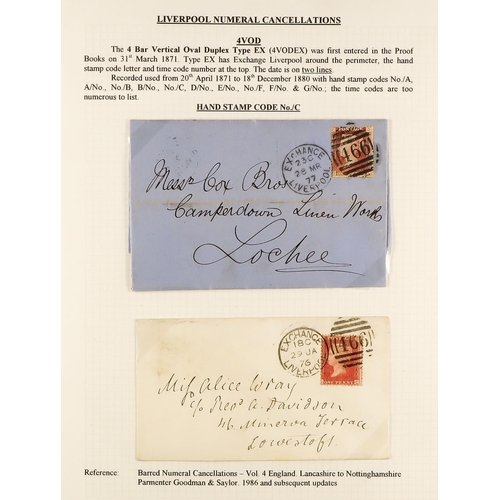 1371 - GB.QUEEN VICTORIA LIVERPOOL POSTAL HISTORY. A well-collected and beautifully displayed collection wr... 