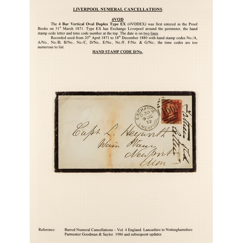 1371 - GB.QUEEN VICTORIA LIVERPOOL POSTAL HISTORY. A well-collected and beautifully displayed collection wr... 