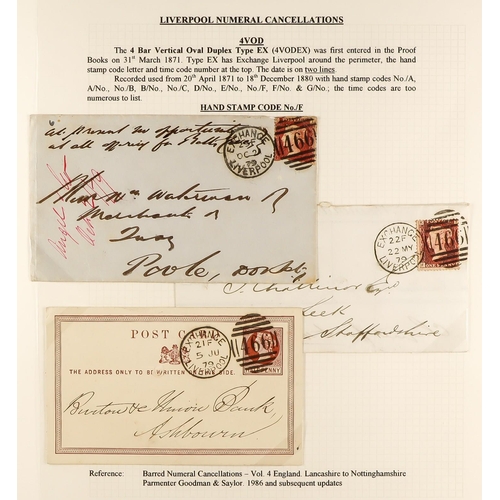 1371 - GB.QUEEN VICTORIA LIVERPOOL POSTAL HISTORY. A well-collected and beautifully displayed collection wr... 