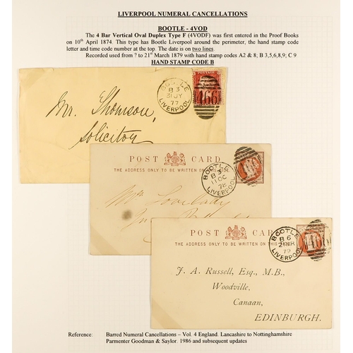 1371 - GB.QUEEN VICTORIA LIVERPOOL POSTAL HISTORY. A well-collected and beautifully displayed collection wr... 