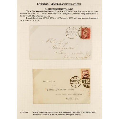 1371 - GB.QUEEN VICTORIA LIVERPOOL POSTAL HISTORY. A well-collected and beautifully displayed collection wr... 