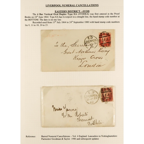 1371 - GB.QUEEN VICTORIA LIVERPOOL POSTAL HISTORY. A well-collected and beautifully displayed collection wr... 