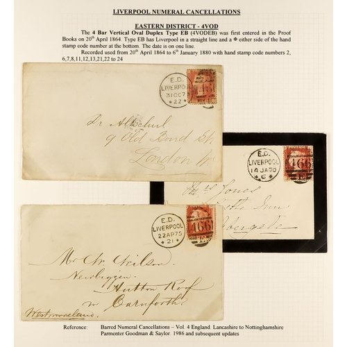 1371 - GB.QUEEN VICTORIA LIVERPOOL POSTAL HISTORY. A well-collected and beautifully displayed collection wr... 