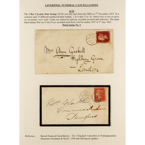 1371 - GB.QUEEN VICTORIA LIVERPOOL POSTAL HISTORY. A well-collected and beautifully displayed collection wr... 