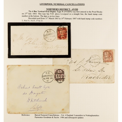 1371 - GB.QUEEN VICTORIA LIVERPOOL POSTAL HISTORY. A well-collected and beautifully displayed collection wr... 