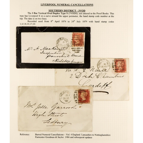 1371 - GB.QUEEN VICTORIA LIVERPOOL POSTAL HISTORY. A well-collected and beautifully displayed collection wr... 