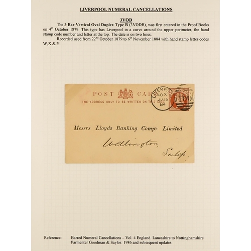 1371 - GB.QUEEN VICTORIA LIVERPOOL POSTAL HISTORY. A well-collected and beautifully displayed collection wr... 