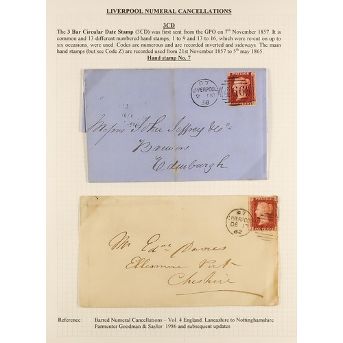 1371 - GB.QUEEN VICTORIA LIVERPOOL POSTAL HISTORY. A well-collected and beautifully displayed collection wr... 