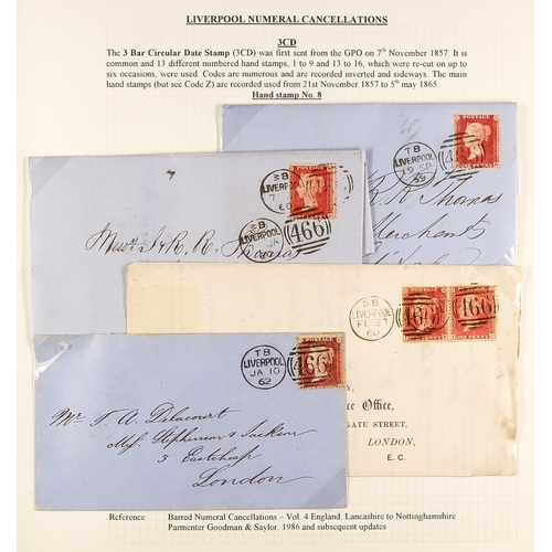 1371 - GB.QUEEN VICTORIA LIVERPOOL POSTAL HISTORY. A well-collected and beautifully displayed collection wr... 