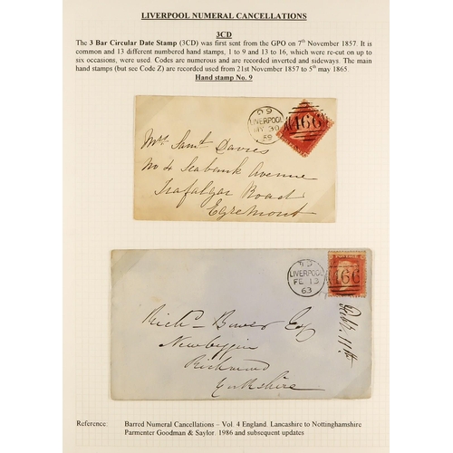 1371 - GB.QUEEN VICTORIA LIVERPOOL POSTAL HISTORY. A well-collected and beautifully displayed collection wr... 