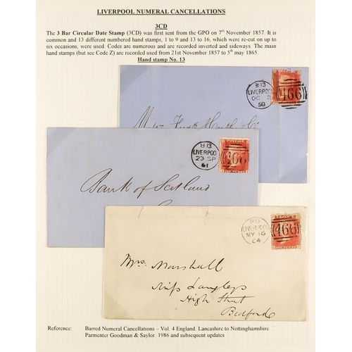 1371 - GB.QUEEN VICTORIA LIVERPOOL POSTAL HISTORY. A well-collected and beautifully displayed collection wr... 