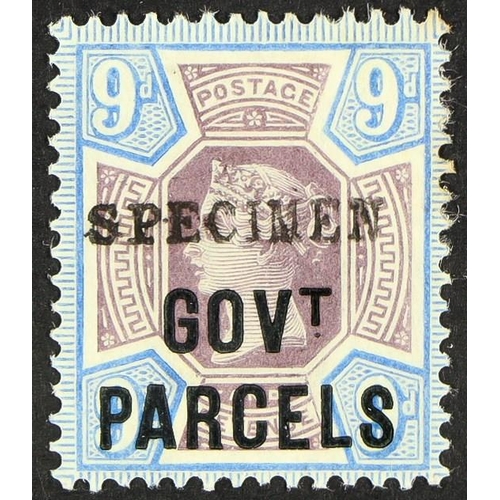 1372 - GB.QUEEN VICTORIA OFFICIALS - GOVERNMENT PARCELS 1887-90 9d dull purple and blue, overprinted 