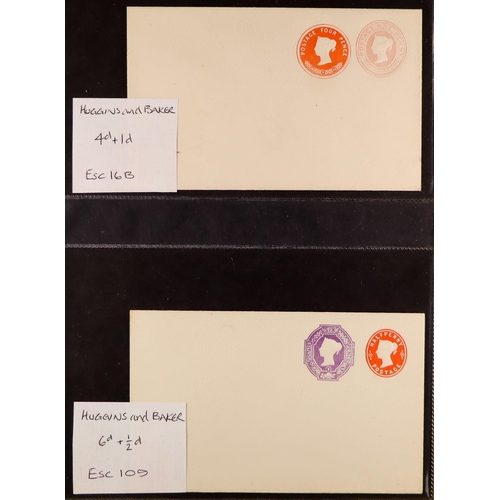 1373 - GB.QUEEN VICTORIA POSTAL STATIONERY COLLECTION in binder, chiefly unused items, note stamped to orde... 