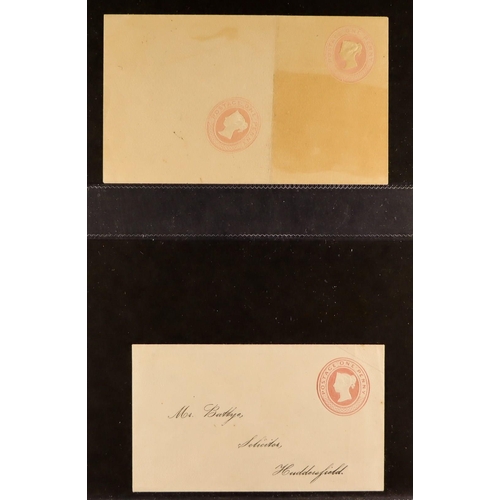 1373 - GB.QUEEN VICTORIA POSTAL STATIONERY COLLECTION in binder, chiefly unused items, note stamped to orde... 