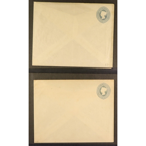 1373 - GB.QUEEN VICTORIA POSTAL STATIONERY COLLECTION in binder, chiefly unused items, note stamped to orde... 