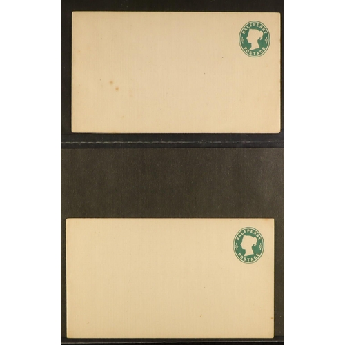 1373 - GB.QUEEN VICTORIA POSTAL STATIONERY COLLECTION in binder, chiefly unused items, note stamped to orde... 