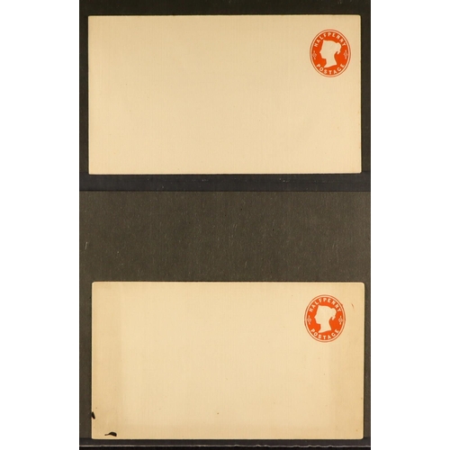 1373 - GB.QUEEN VICTORIA POSTAL STATIONERY COLLECTION in binder, chiefly unused items, note stamped to orde... 