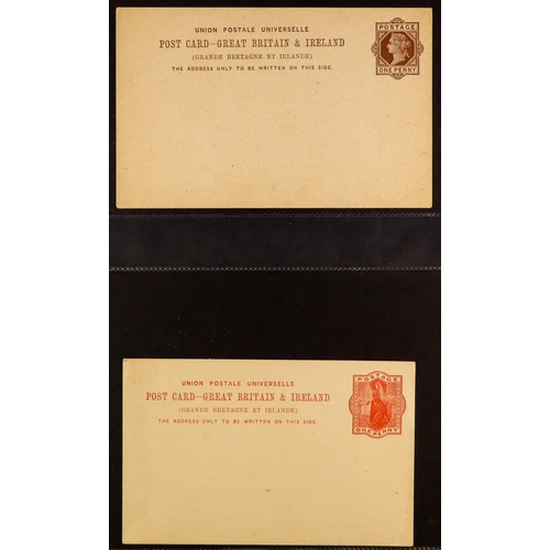 1373 - GB.QUEEN VICTORIA POSTAL STATIONERY COLLECTION in binder, chiefly unused items, note stamped to orde... 