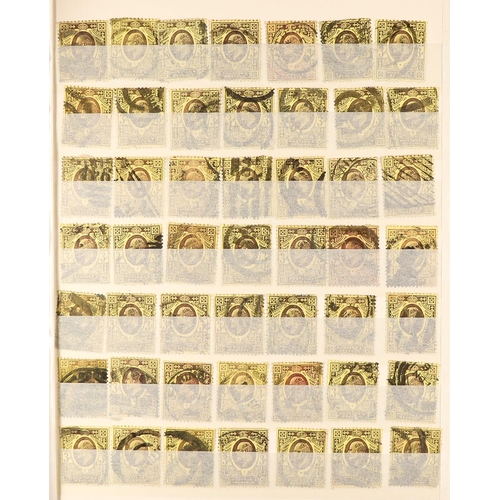 1380 - GB.EDWARD VII 1902-12 a stockbook of used 1½d (98), 2½d (195), 3d (290), 5d (98) and 6d (98), averag... 