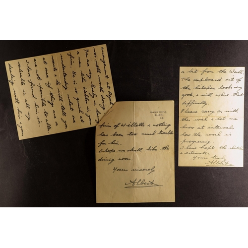 1403 - GB.GEORGE VI 1935 - 1936 DUKE OF YORK CORRESPONDENCE 1935 - 1936 eight items relating to the friends... 