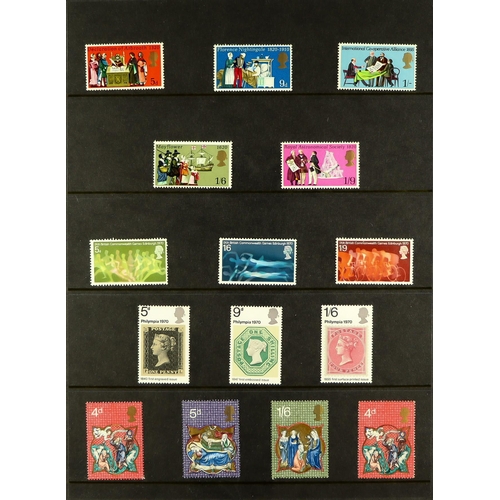 1441 - GB.ELIZABETH II 1971 - 2022 NEVER HINGED MINT COLLECTION in 5 binders. Highly complete with stamp se... 