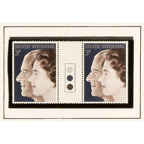 1443 - GB.ELIZABETH II 1972 - 1978 GUTTER PAIRS COLLECTION. An complete collection in 2 volumes of BOTH tra... 