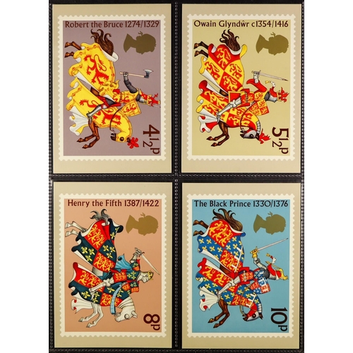 1444 - GB.ELIZABETH II 1973 - 1999 PHQ CARD SELECTION. Includes County Cricket, 10p Tree, Fire Service, Tur... 