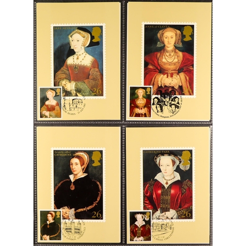 1444 - GB.ELIZABETH II 1973 - 1999 PHQ CARD SELECTION. Includes County Cricket, 10p Tree, Fire Service, Tur... 