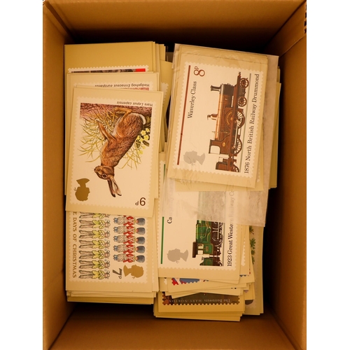 1446 - GB.ELIZABETH II 1974 - 2000s PHQ CARDS. Approximately 1350 cards addressed with stamps and 550 plain... 