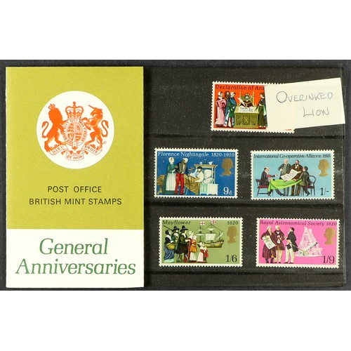 1447 - GB.ELIZABETH II 1975 - 1985 ERRORS & DESIGNER - SIGNED PRESENTATION PACKS. Surely a unique collectio... 