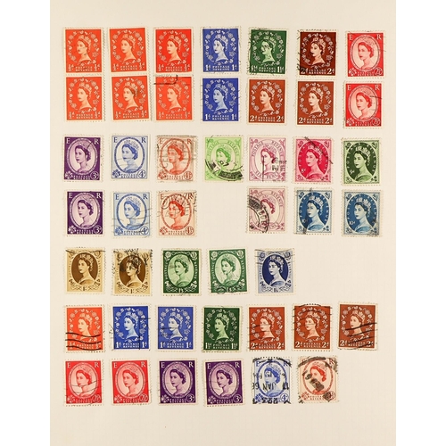 1477 - GB.ELIZABETH II COLLECTIONS AND COVERS in three sparse albums of basic stamps covering all reigns, a... 