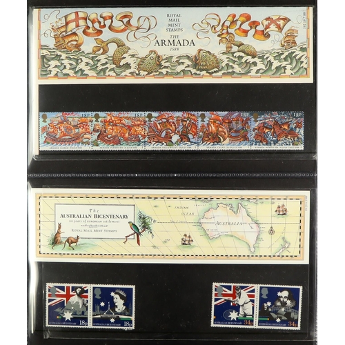 1481 - GB.ELIZABETH II COMMEMORATIVE STAMP SET AND PRESENTATION PACK COLLECTION. ranging from the 70s to 20... 