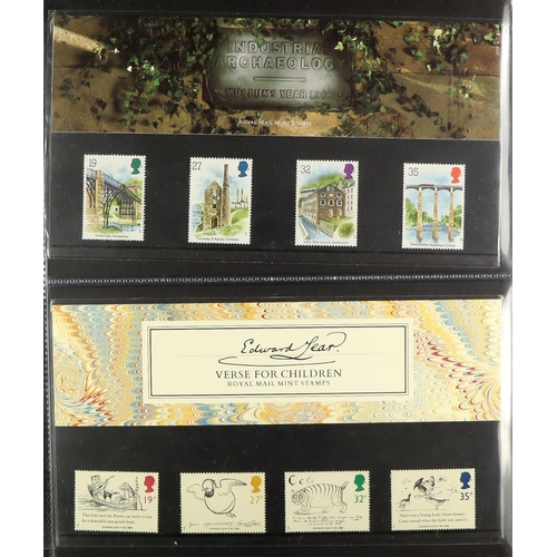 1481 - GB.ELIZABETH II COMMEMORATIVE STAMP SET AND PRESENTATION PACK COLLECTION. ranging from the 70s to 20... 