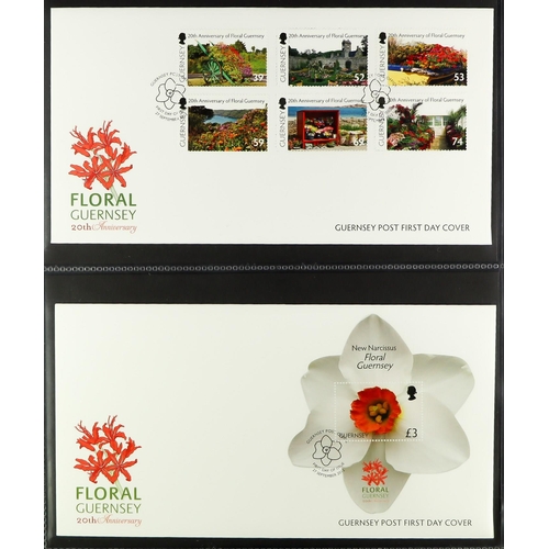 1514 - GB.ISLANDS GUERNSEY  1975 - 2012 COLLECTIONS comprising of 1981-1991 used collection in Lindner albu... 