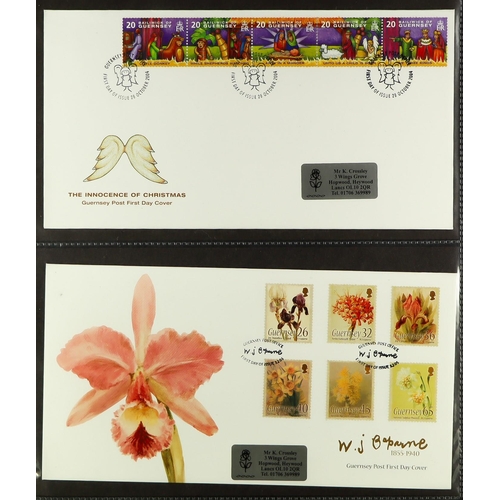 1514 - GB.ISLANDS GUERNSEY  1975 - 2012 COLLECTIONS comprising of 1981-1991 used collection in Lindner albu... 