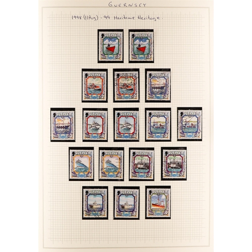 1517 - GB.ISLANDS GUERNSEY 1869 - 2007 mint and used in 2 Lighthouse albums (mainly never hinged mint) - th... 