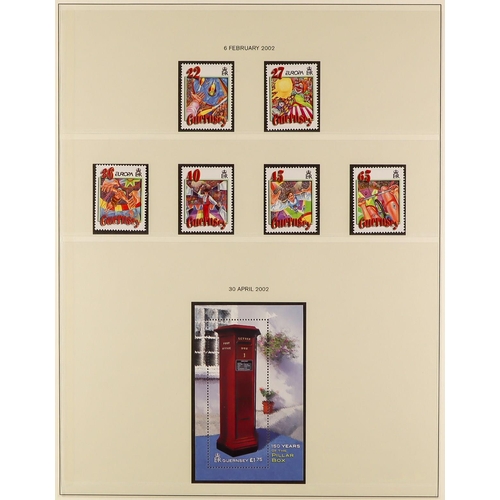 1518 - GB.ISLANDS GUERNSEY 1969 - 2012 NEVER HINGED MINT COLLECTION in three Lindner albums. Highly complet... 