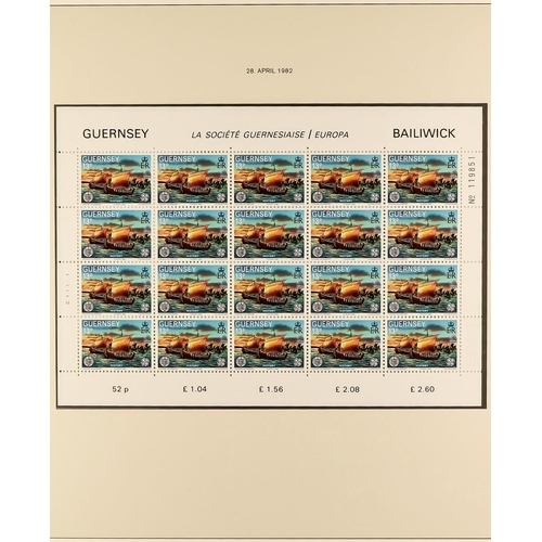 1518 - GB.ISLANDS GUERNSEY 1969 - 2012 NEVER HINGED MINT COLLECTION in three Lindner albums. Highly complet... 