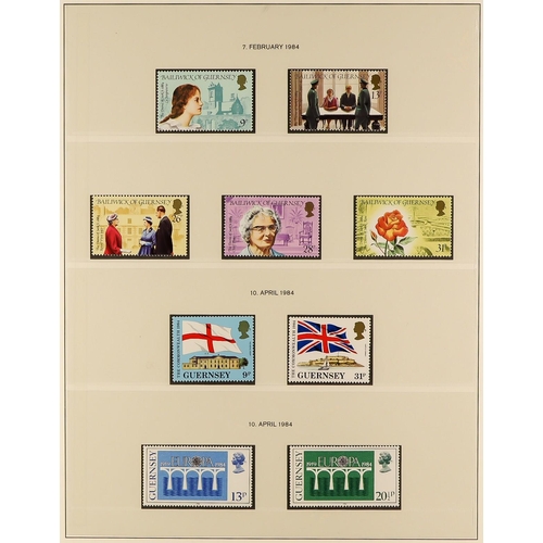 1518 - GB.ISLANDS GUERNSEY 1969 - 2012 NEVER HINGED MINT COLLECTION in three Lindner albums. Highly complet... 